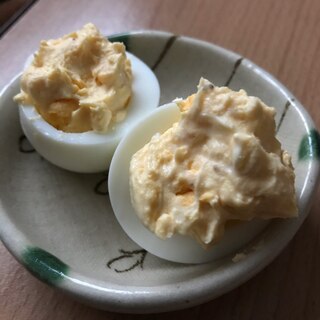 ゆで卵アレンジ❤クリームチーズ&味噌